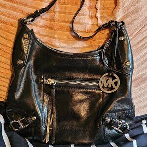 Michael Kors Black bag w/silver hardware